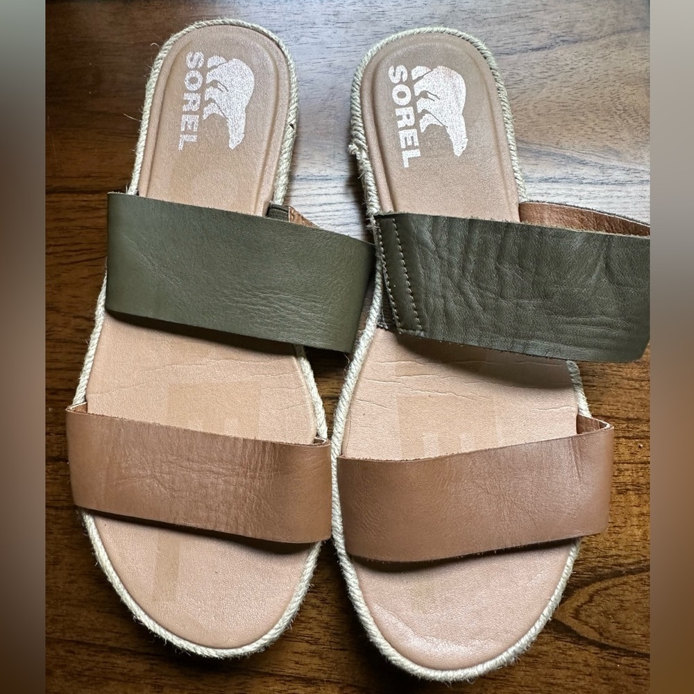 Sorel women’s leather 2 strap sandals
